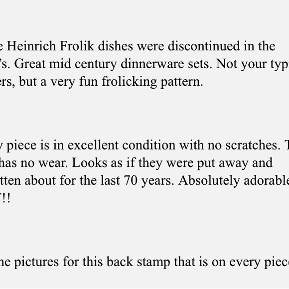 H& C SELB Bavaria Germany Heinrich Frolic Floral 11” Serving Dish XC Vtg - Picture 5 of 5